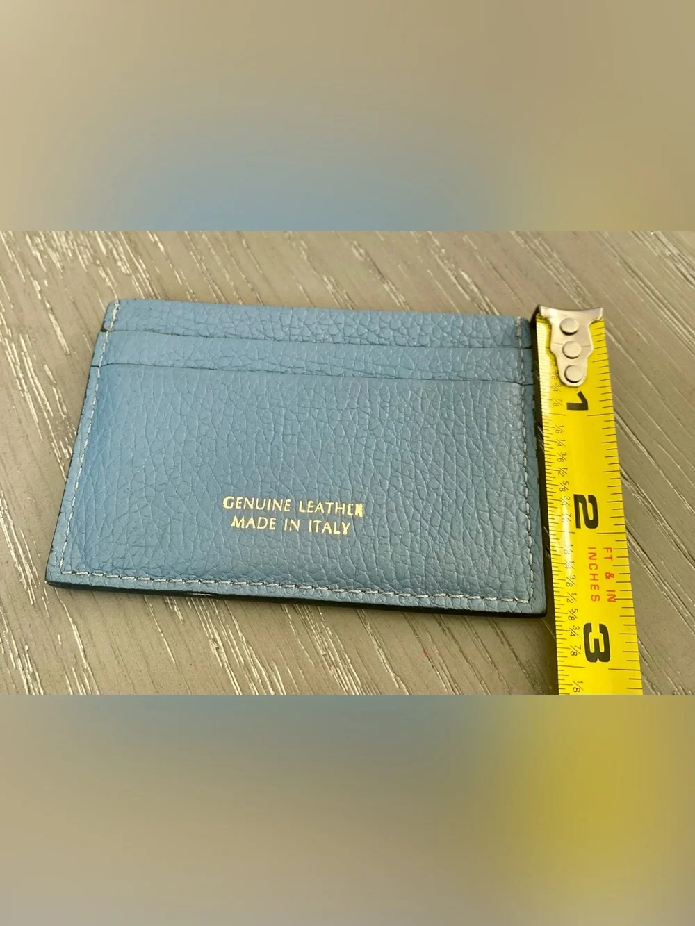 Georgio And Son Double Side Card Holder Genuine Leather Made In Italy